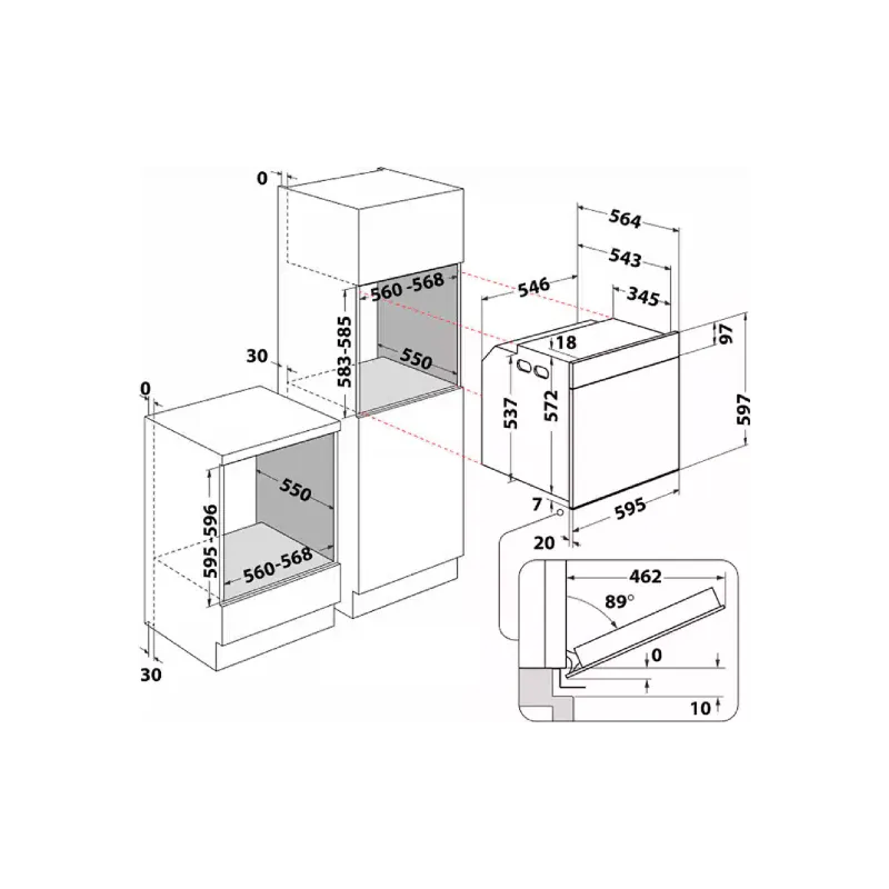 Forno Whirlpool, Beige (WOI4S8CM1SEA)