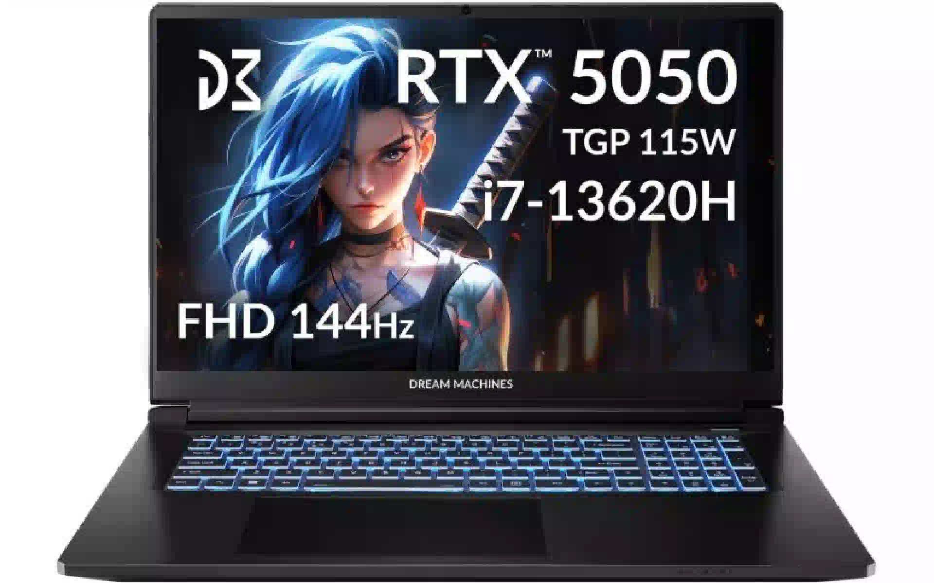 كمبيوتر محمول Dream Machines, Black (RG5050-17UA28) كمبيوتر محمول Dream Machines, Black (RG5050-17UA28)