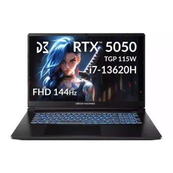 Φορητός υπολογιστής Dream Machines, Black (RG5050-17UA28)