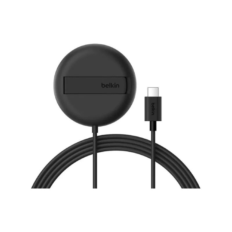 Зарядний пристрій Belkin UltraCharge Magnetic Kickstand (WIA011HQBK), бездротове, 15 Вт, Black