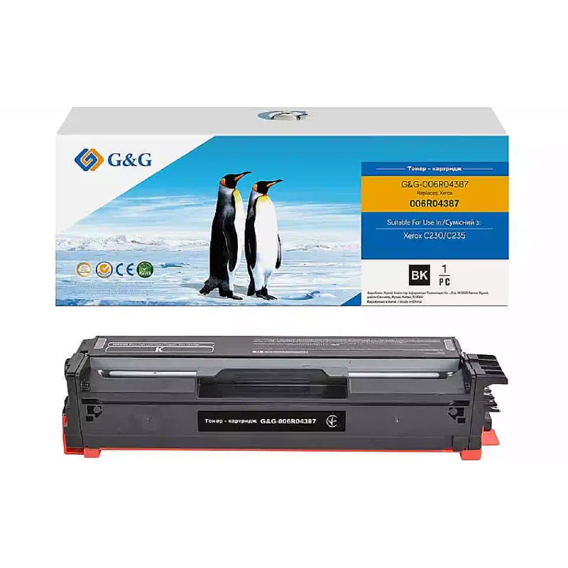Картридж G&G (G&G-006R04387), для Xerox C230/C235, Black
