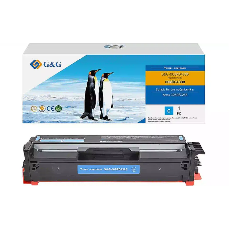 Картридж G&G (G&G-006R04388), для Xerox C230/C235, Cyan