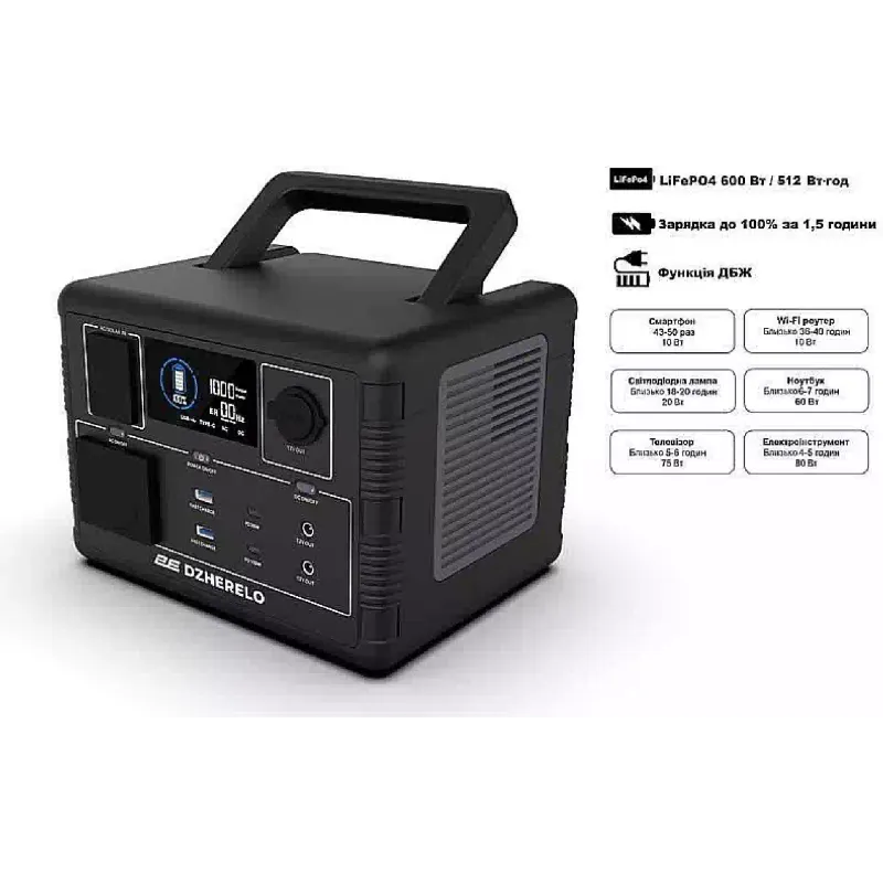 Portable power station 2E Dzherelo (2E-PPS06051), 600 W