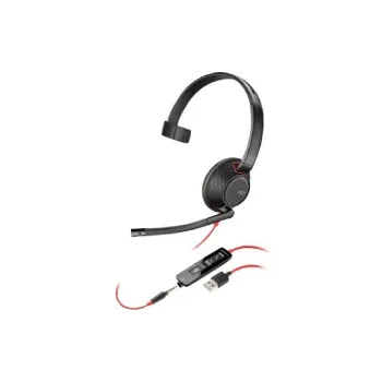 Слушалки за уши Poly Blackwire, Black (80R98AA)