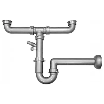 Sifon za dvojno korito Franke, Grey (112.0624.475)