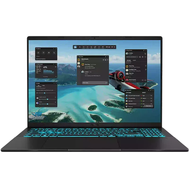 Ноутбук Asus Vivobook 16 16" WUXGA 16Gb/512Gb/RTX 5050-8/no OS Black V3607VH-RP020 (90NB16L1-M001L0)