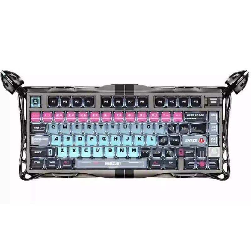 Μηχανικό πληκτρολόγιο GravaStar Mercury V75 Pro, Cyberpunk (GSV75PRO_U_RM_EGRY)