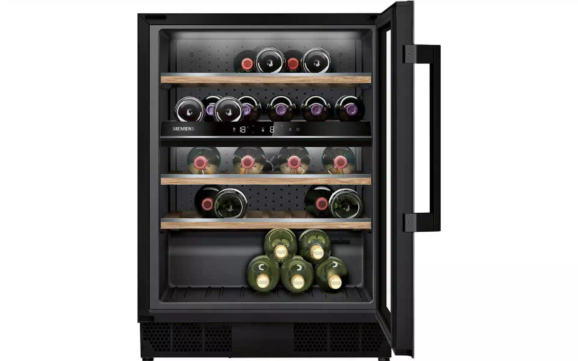 ثلاجة النبيذ Siemens, Black (KU21WAHG0) ثلاجة النبيذ Siemens, Black (KU21WAHG0)