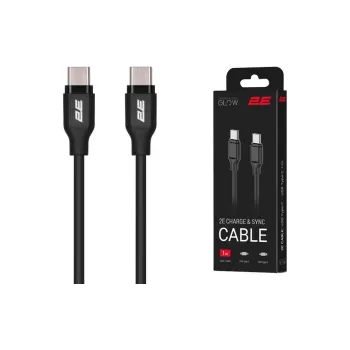 Кабель зарядки и синхронизации 2E USB-C - USB-C, 2 м (2E-CCCC2-BL)