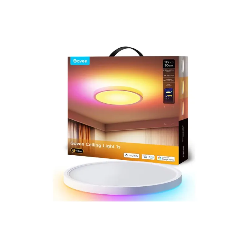 Ceiling lamp Govee Smart Ceiling Light (H80A1C01), 12", Wi-Fi, White