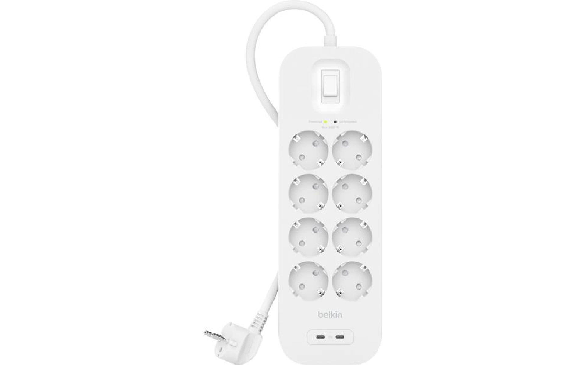 Сетевой удлинитель Belkin, 30 Вт, 2 м (SRB004VF2M-V2) Сетевой удлинитель Belkin, 30 Вт, 2 м (SRB004VF2M-V2)