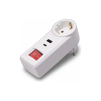 Elektromos hálózati adapter 2E, White (2E-AD0102SWH)