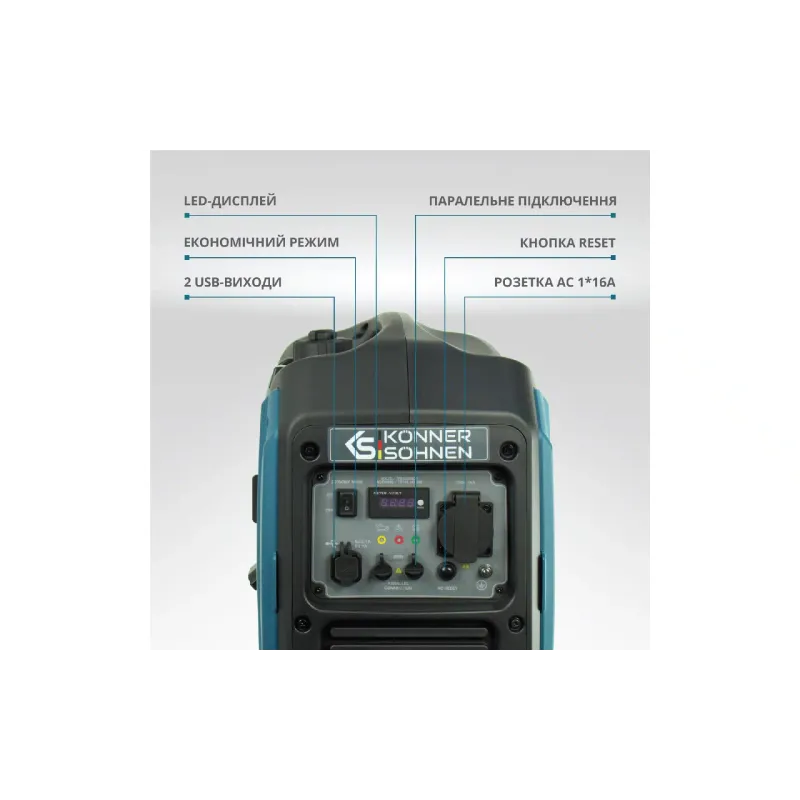 Gerador inversor a gasolina Konner&Sohnen (KS 2000i S)