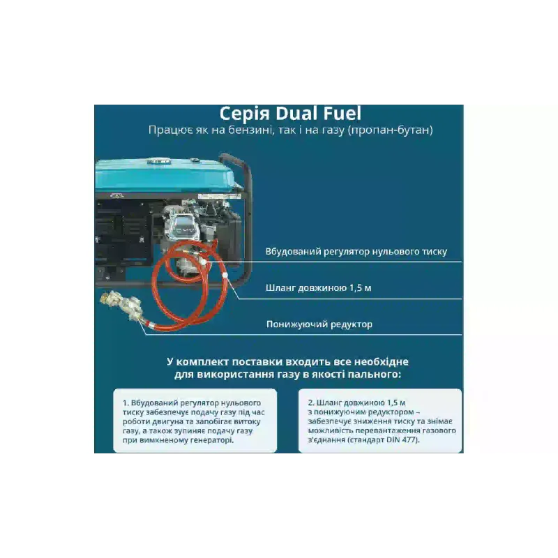 Gáz-benzin generátor Konner&Sohnen (KS 7000E G)