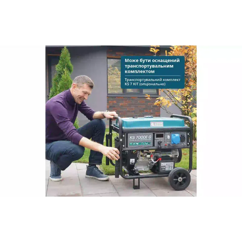 Gáz-benzin generátor Konner&Sohnen (KS 7000E G)