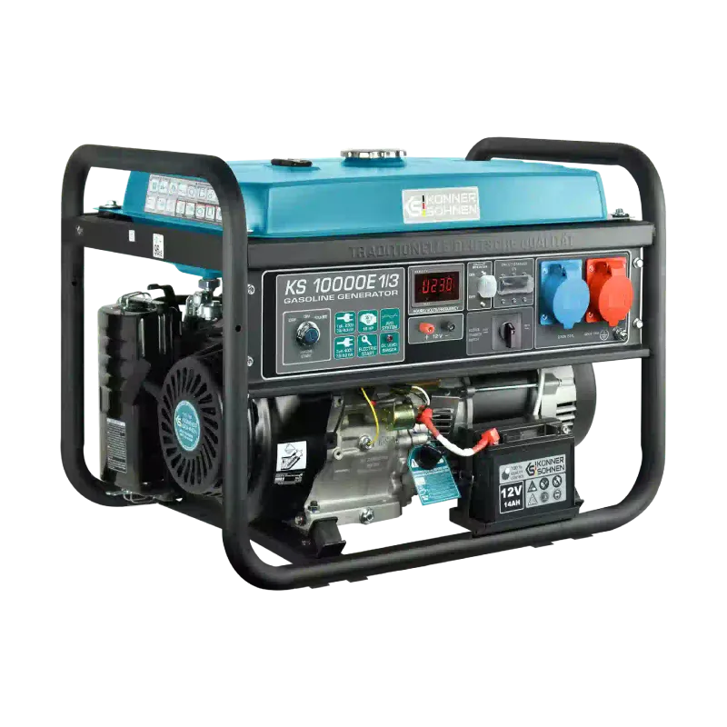 Генератор бензиновий Konner&Sohnen (KS 10000E 1/3), 8 кВт, 3 фази, електростартер