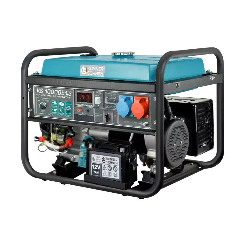 Генератор бензиновий Konner&Sohnen (KS 10000E 1/3), 8 кВт, 3 фази, електростартер
