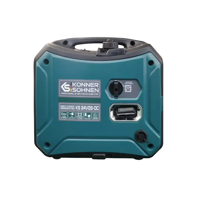 Генератор постійного струму Konner&Sohnen (KS 24VGS-DC), газо-бензиновий, 1.4 кВт