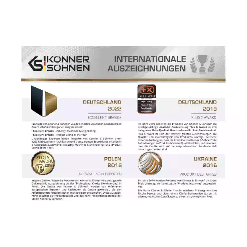 Hydraulischer Holzspalter Konner&Sohnen (KS 27THG 65/55)