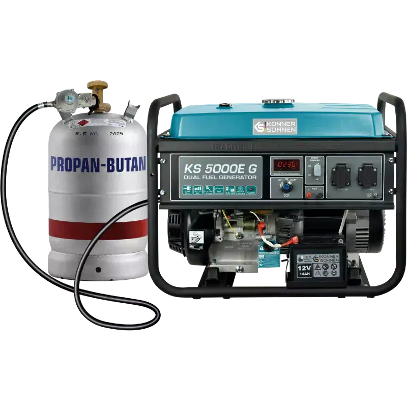 Gas-Benzin-Generator Konner&Sohnen (KS 5000E G)