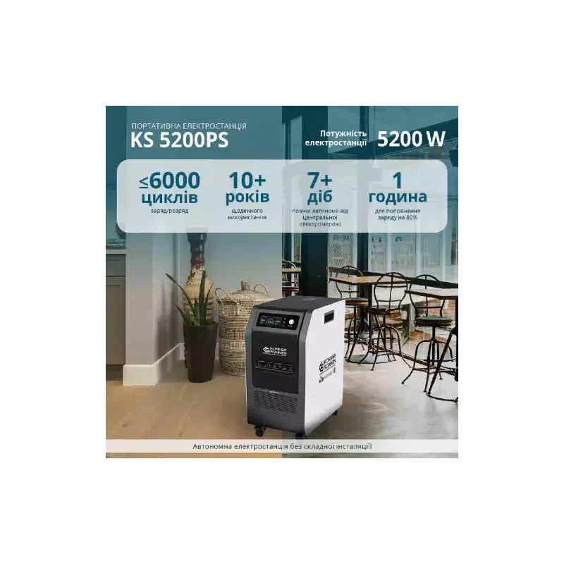 Central eléctrica portátil Konner&Sohnen (KS 5200PS)