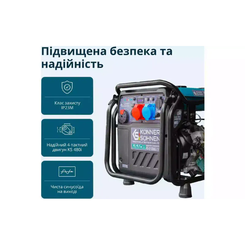 Generador inversor de gas-gasolina Konner&Sohnen (KS 8100iEG 1/3)