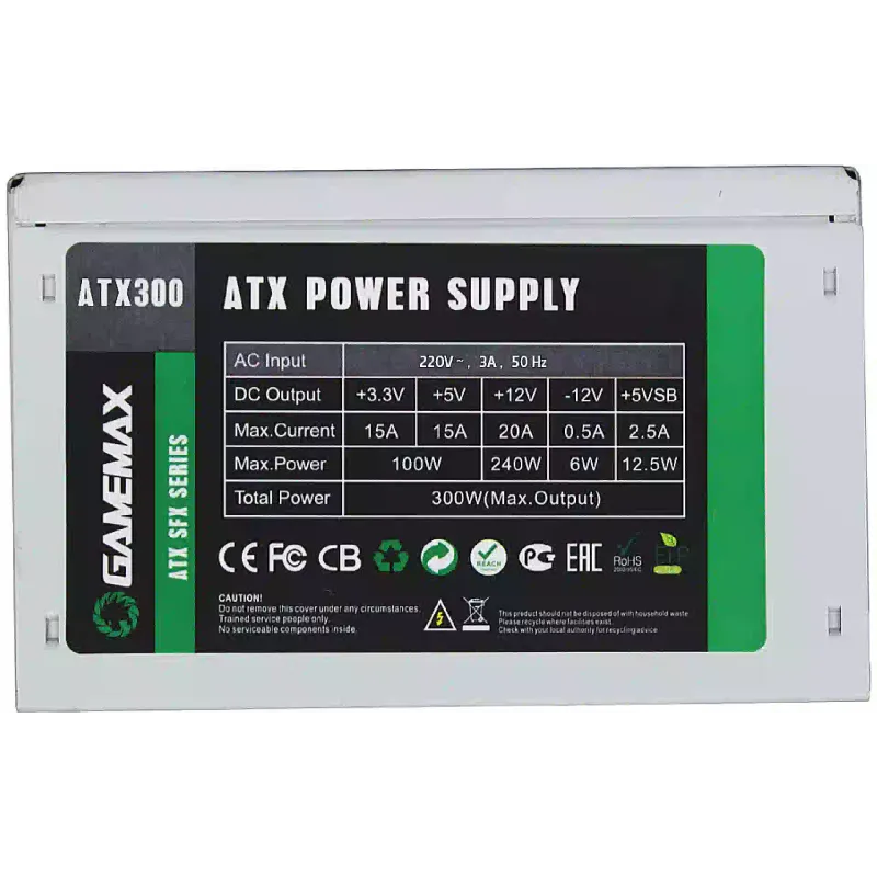 علبة كمبيوتر مزودة بوحدة تزويد الطاقة Gamemax (ST-602-300W)