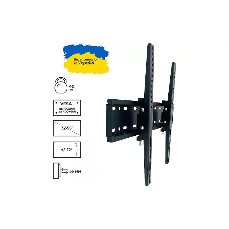 حامل الشاشة Sector, Black (TV40T_Black)