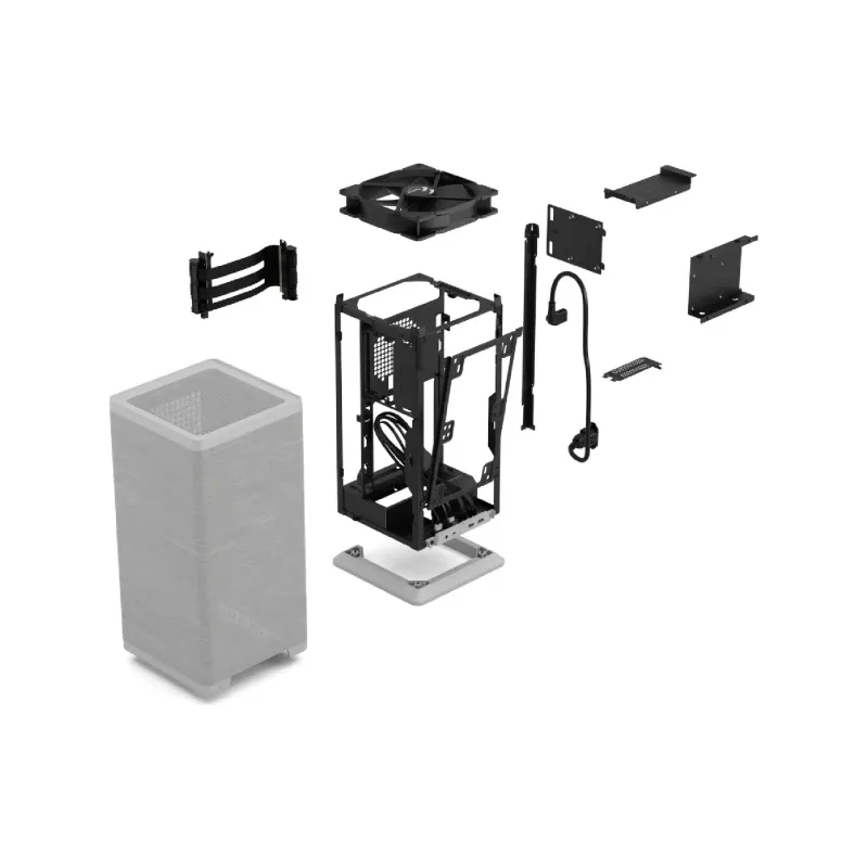 حالة الكمبيوتر Fractal Design, Mood Light Gray (FD-C-MOD1N-01)
