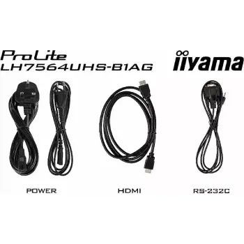 Дисплей Iiyama 75" 4K UHD /Android 14 (LH7564UHS-B1AG)