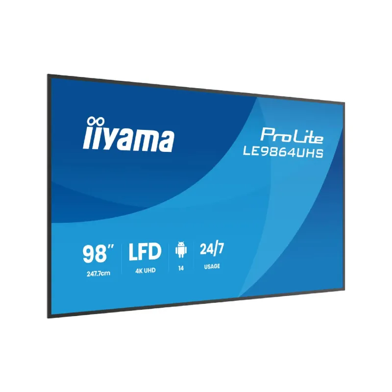 Монітор Iiyama 97.5" 4K UHD /Android 14 (LE9864UHS-B1AG)