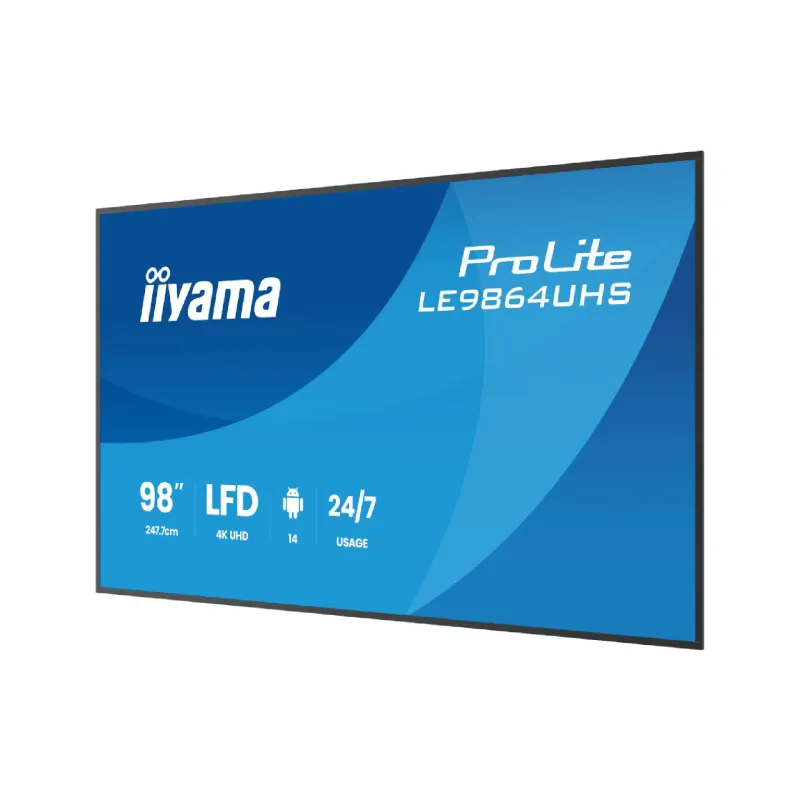 Монітор Iiyama 97.5" 4K UHD /Android 14 (LE9864UHS-B1AG)