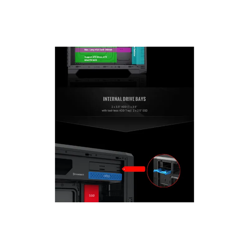 PC-tok Gamemax (G561E-BK)