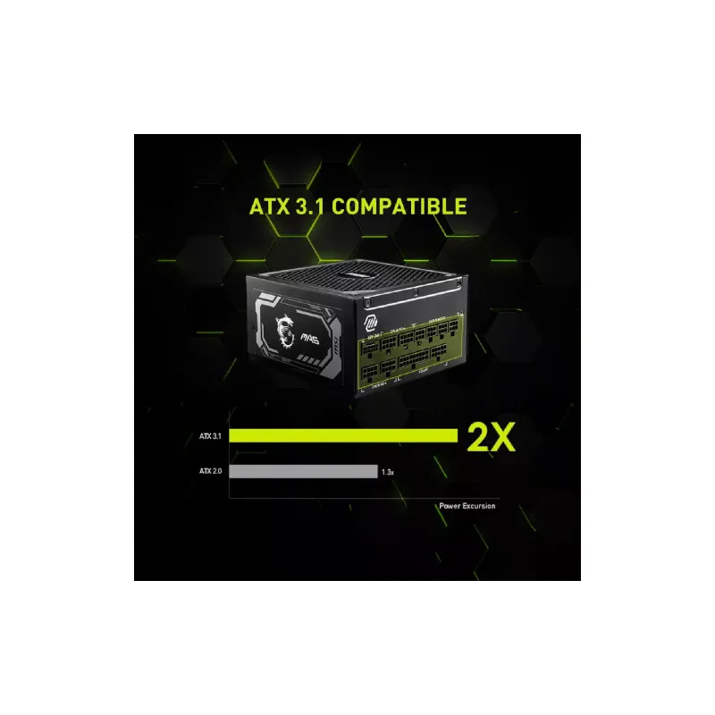 وحدة الطاقة MSI (MAG A1000GL PCIE5)