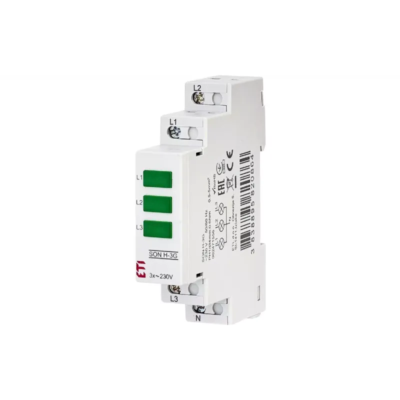 Indicador de voltaje ETI, Green (2471556)