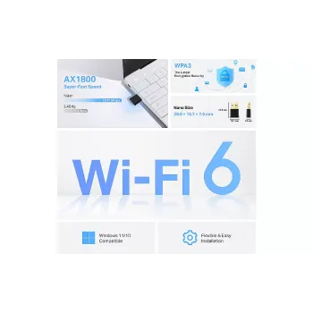 Adaptador Wi-Fi TP-Link (Archer TX20U Nano)
