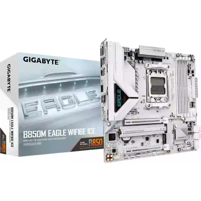 Дънна платка Gigabyte Eagle B850, Ice (B850M EAGLE WIFI6E ICE)