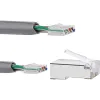 Conector RJ45 Kingda Cat 6 STP (KD-PG8003-C6/100)