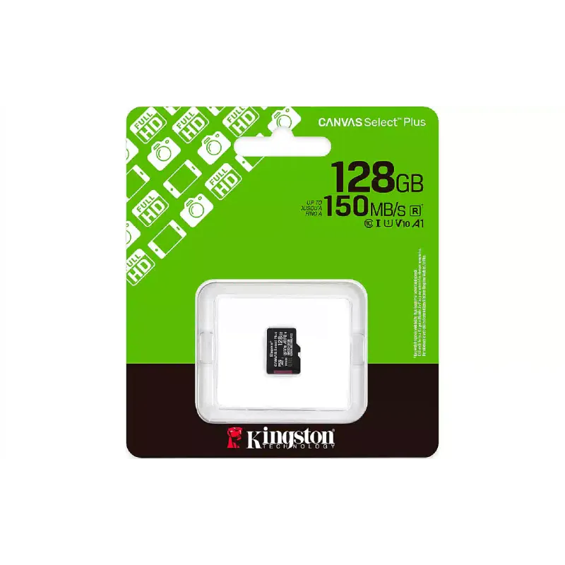 بطاقة الذاكرة Kingston (SDCS3/128GBSP)