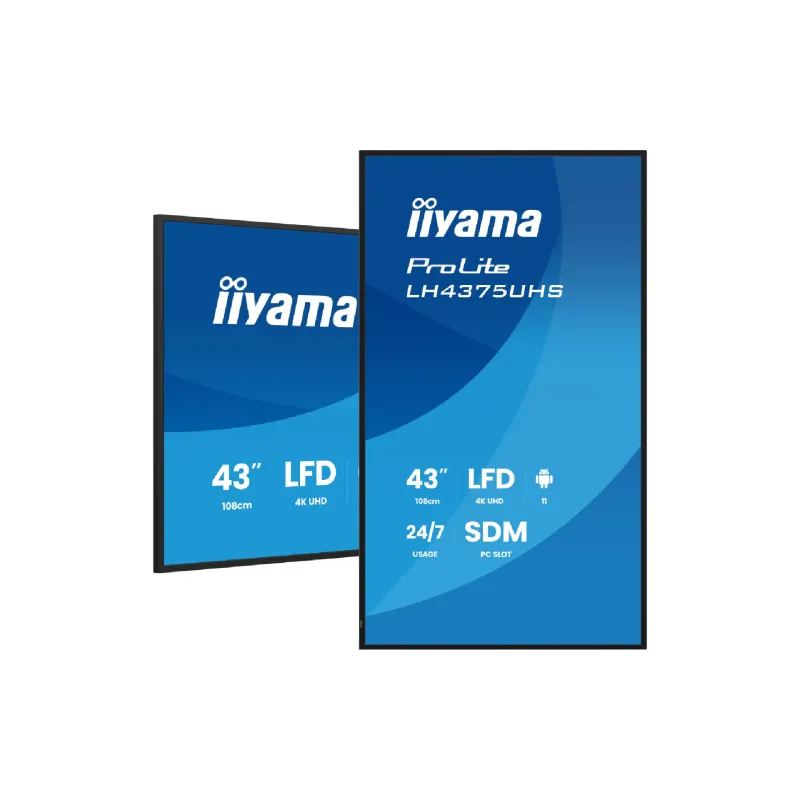 Дисплей Iiyama 42.5" 4K UHD/IPS /Android 11 (LH4375UHS-B2AG)