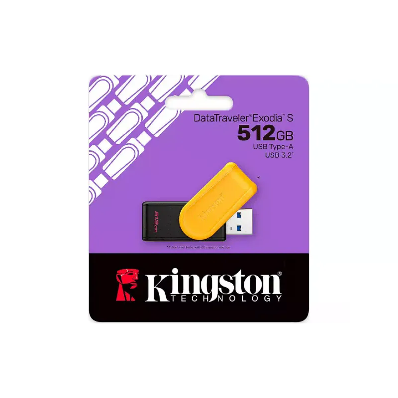 Μονάδα USB Kingston, Black/Yellow (DTXS/512GB)
