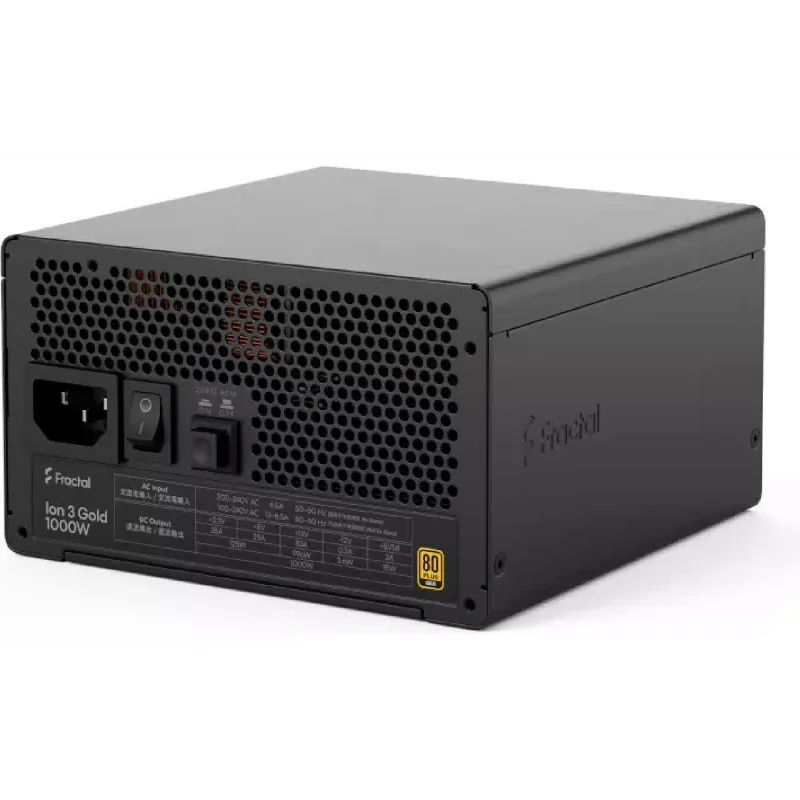 Блок живлення Fractal Design Ion 3 Gold (FD-P-IA3G-100-EU), ATX, 1000 Вт, Black