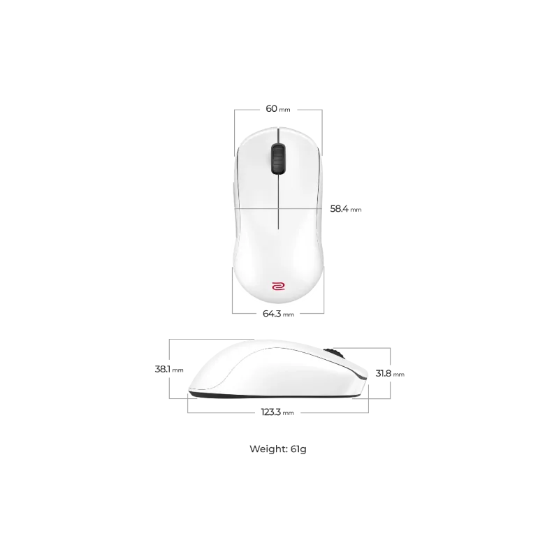 Miška Zowie, White (9H.N4PBE.A3E)