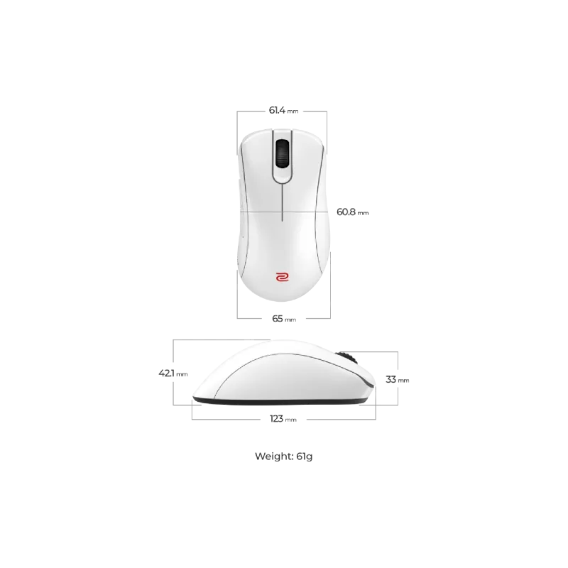 Miška Zowie, White (9H.N4VBE.A3E)
