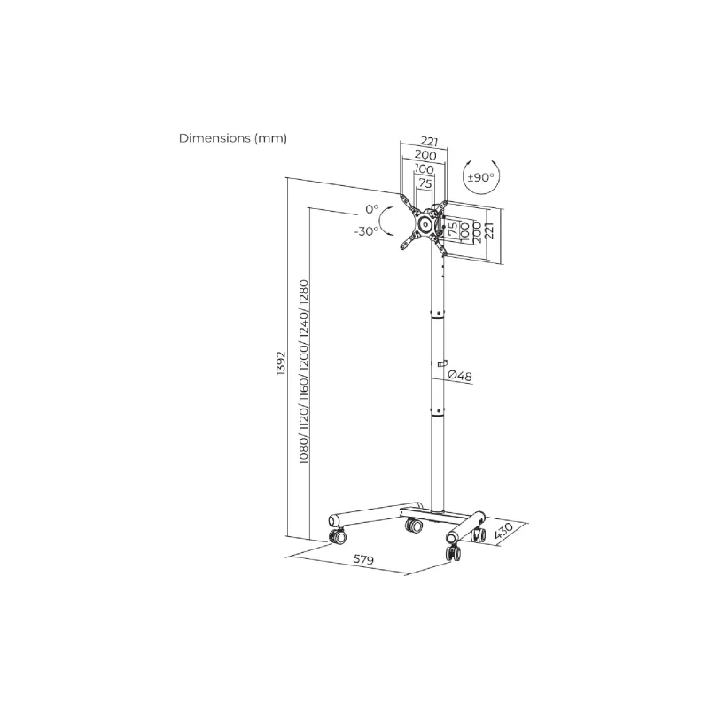 Стійка для монітора Itech (FS62-22TW)