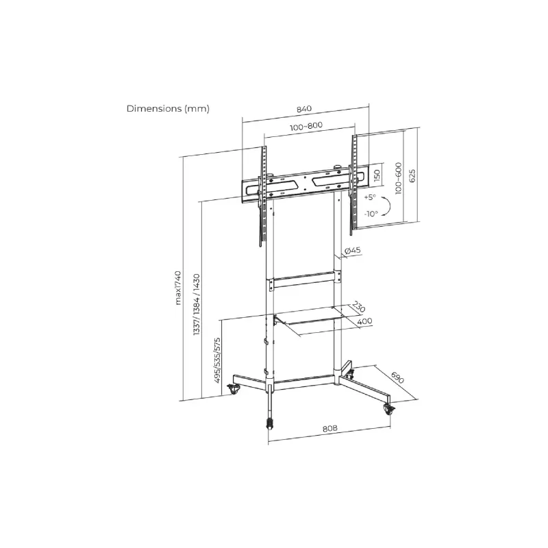 Βάση οθόνης Itech (T1044TE)
