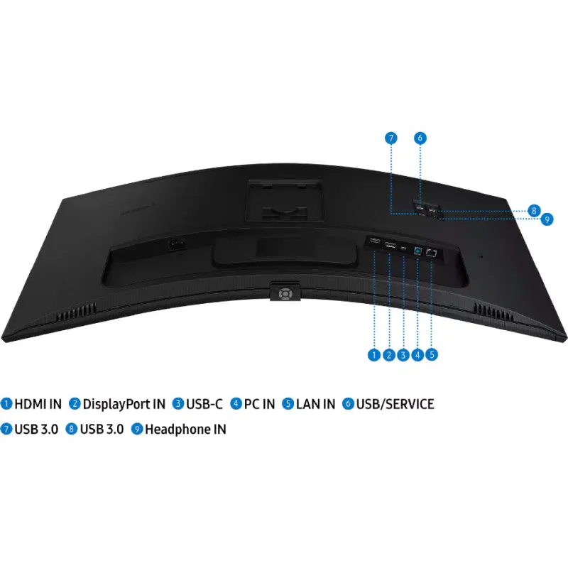 Монітор Samsung 34" 3.5K UWQHD  (LS34C650UAIXUA)