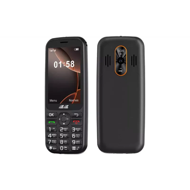 Mobiltelefon 2E E350, Black (694743656879)