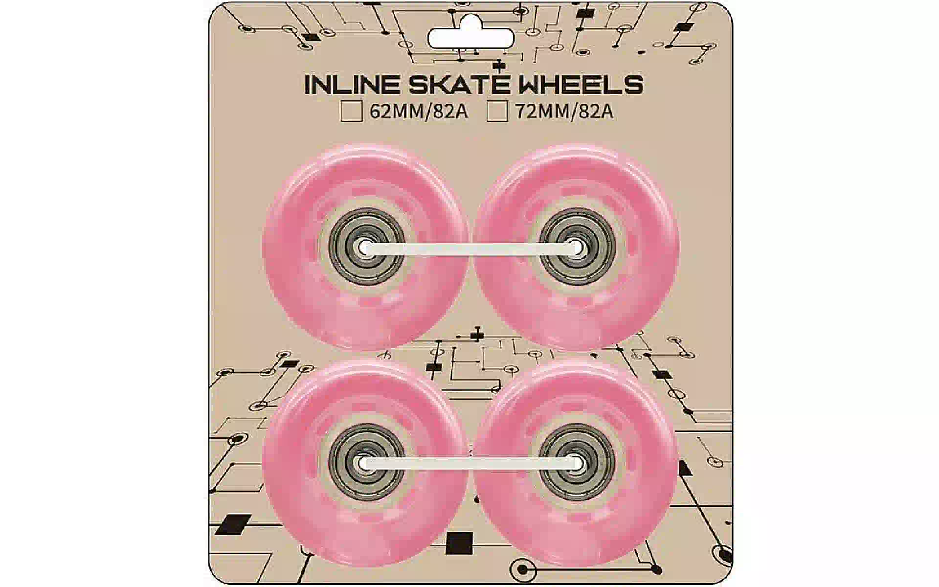 مجموعة عجلات لأحذية التزلج Miqilong, Pink (LSW-RWL70-PINK) مجموعة عجلات لأحذية التزلج Miqilong, Pink (LSW-RWL70-PINK)