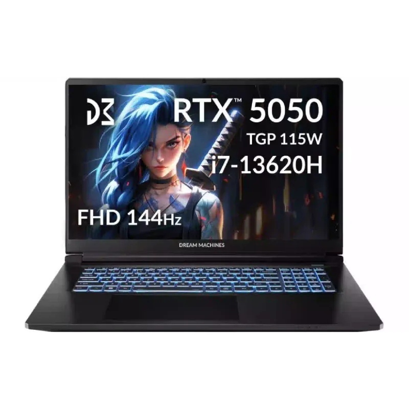 Лаптоп Dream Machines, Black (RG5050-17UA31)